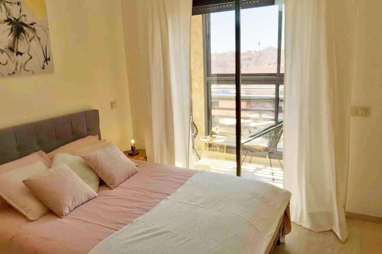 Luxueux Appartement Entre Gueliz Et L'Hivernage Avec Wifi Marrakesh Bagian luar foto