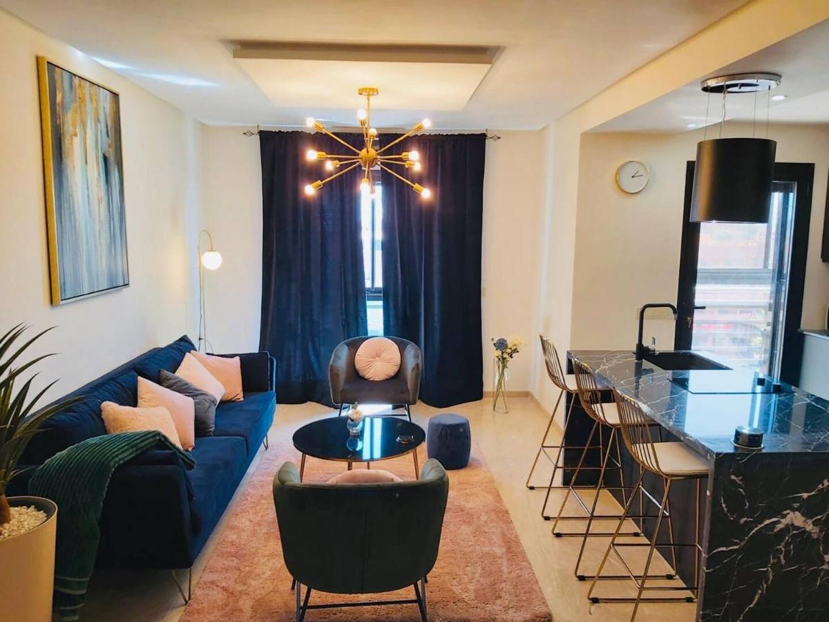 Luxueux Appartement Entre Gueliz Et L'Hivernage Avec Wifi Marrakesh Bagian luar foto